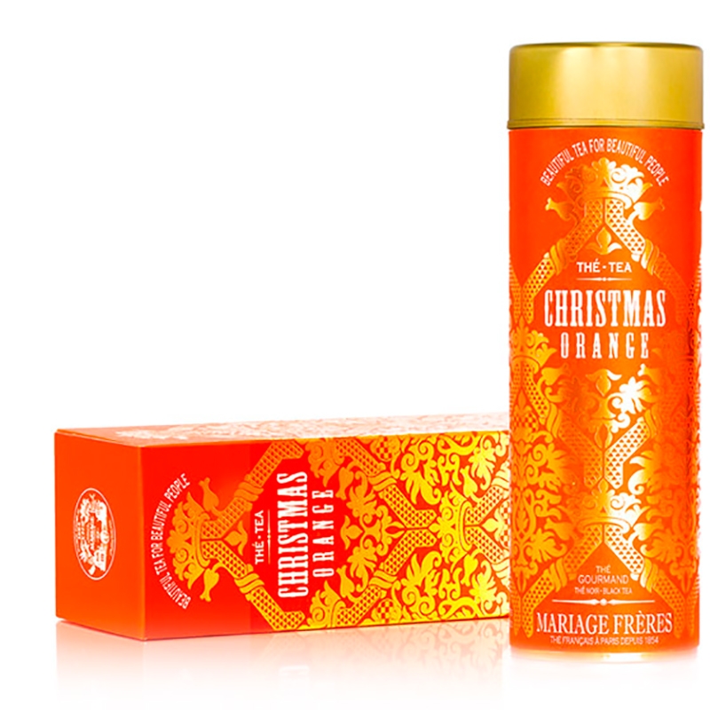 Черный чай Mariage Freres Christmas Orange, Марьяж Фререс Кристмас Оранж, банка Черный чай Mariage Freres Christmas Orange, Марьяж Фререс Кристмас Оранж, банка