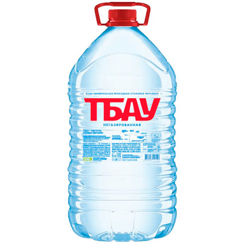 Минеральная вода «Тбау» 5л, без газа, пэт (2шт. в упаковке)
