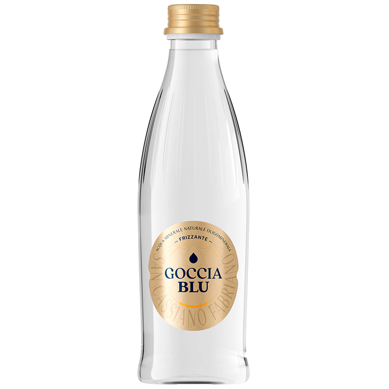 Минеральная вода «Goccia Blu» Frizante, Гочиа Блу 0.25л, с газом, стекло