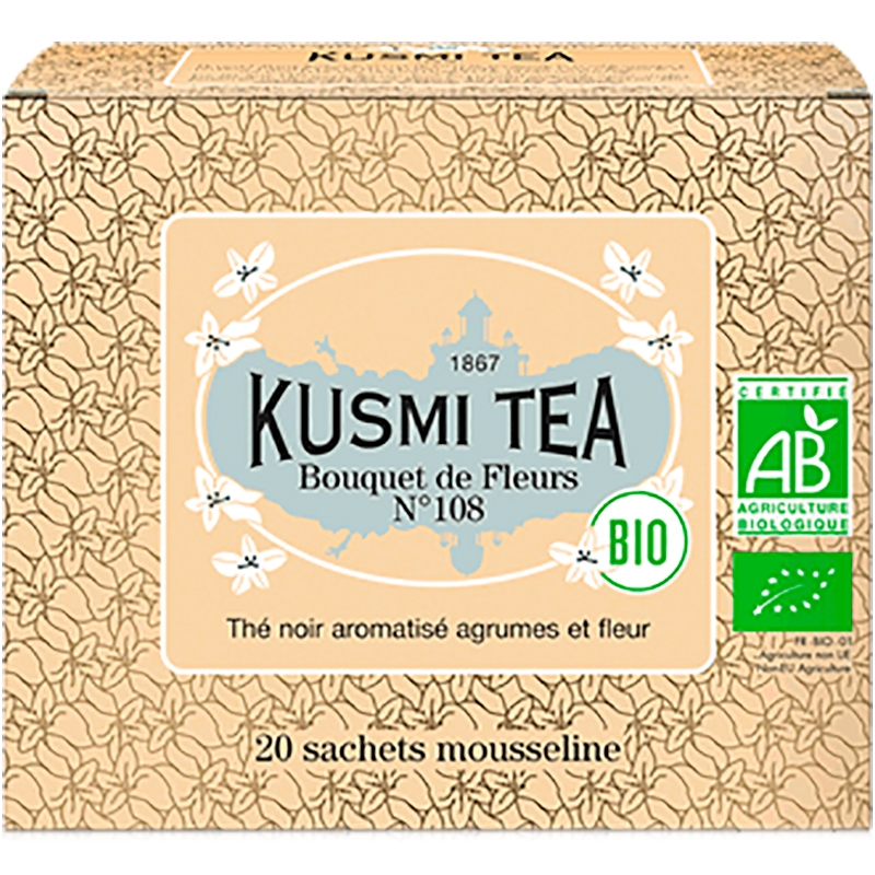 Kusmi tea «Bouquet Of Flowers N°108» Букет Цветов N°108, Саше (BIO, Organic Tea) (30шт) Kusmi tea «Bouquet Of Flowers N°108» Букет Цветов N°108, Саше (BIO, Organic Tea) (30шт)