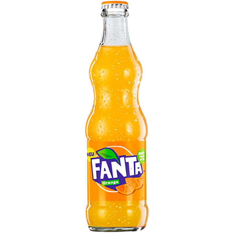 Газированный напиток «Fanta» Orange, Фанта Апельсин, 0.25л, стекло (Ирак)