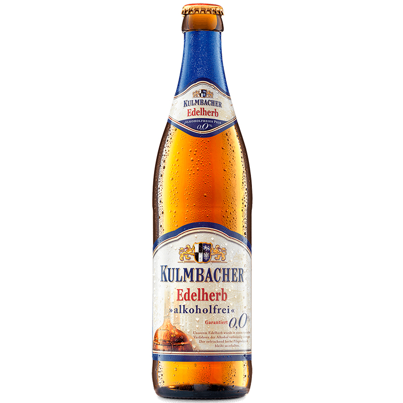 Безалкогольное пиво Kulmbacher Alkoholfrei, Кульмбахер Безалкогольное, 0.5%, 0.5л. стекло