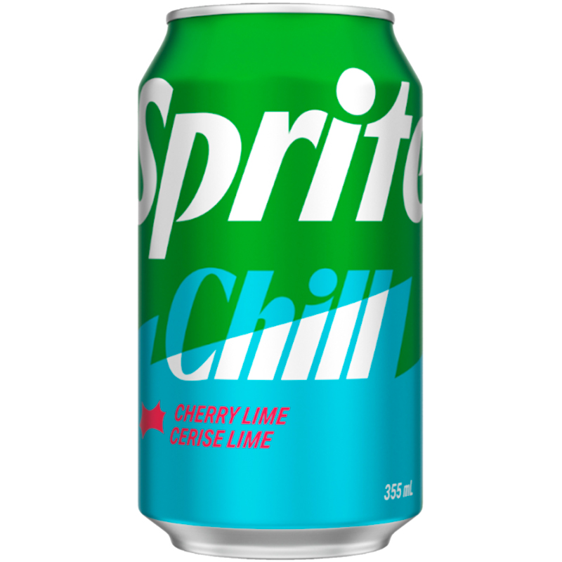 Газированный напиток «Sprite» Chill Cherry Lime, Спрайт Чилл Черри Лайм 0.355л, банка (США)