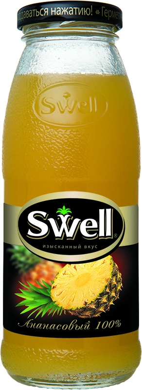 Сок Swell, Свелл Ананасовый 0.25, стекло