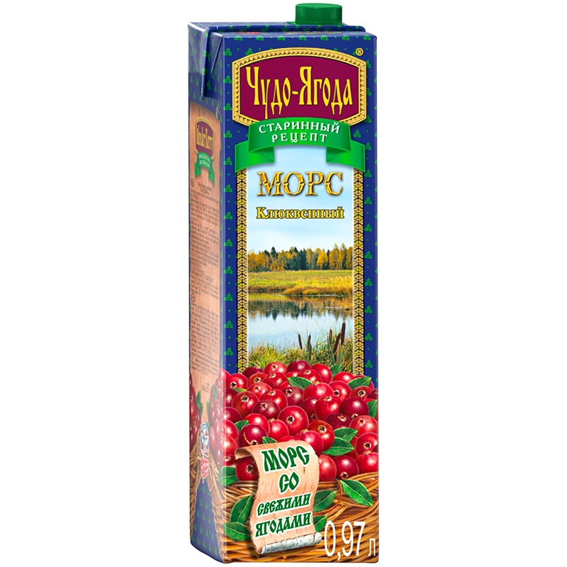 Морс «Чудо - Ягода» Клюква, 0.97л