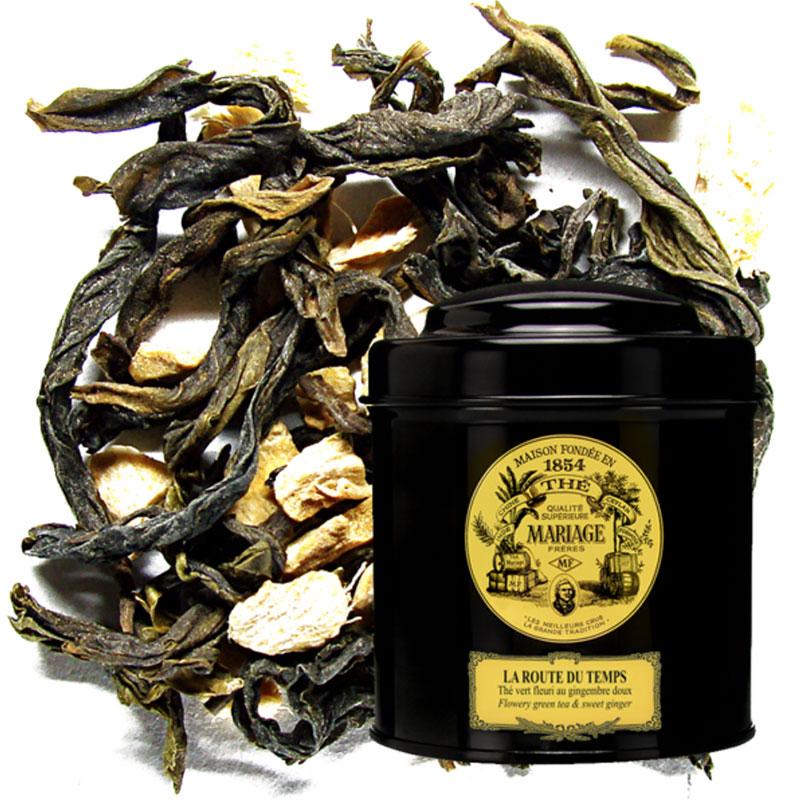 Цветочный зеленый чай Mariage Freres La Route Du Temps, Марьяж Фререс Роут Темпс банка 100 гр Цветочный зеленый чай Mariage Freres La Route Du Temps, Марьяж Фререс Роут Темпс банка 100 гр