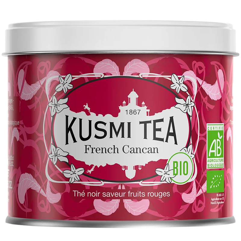 Чай черный Kusmi tea "French Cancan", Кусми Френч Кан Кан Красные ягоды (BIO, Organic Tea), банка 100гр