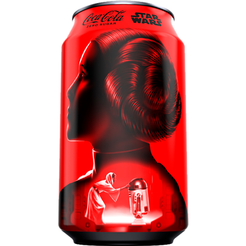 Газированный напиток «Coca-Cola» Star Wars Limited Edition, Кока Кола Лимитед Эдишен Звездные войны (США) (в упаковке вид героев непредсказуемо разный) 0.355л. банка