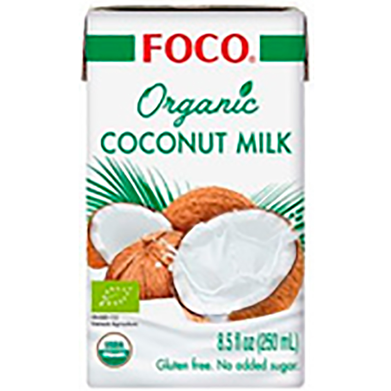 Органическое Кокосовое Молоко "Foco", Фоко, 500мл, tetra pak