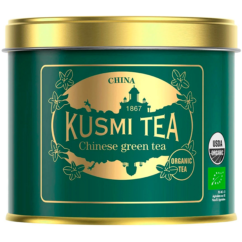 Чай зеленый Kusmi tea "Chinese Green Tea", Кусми Китайский зеленый чай (BIO, Organic Tea), банка 100гр