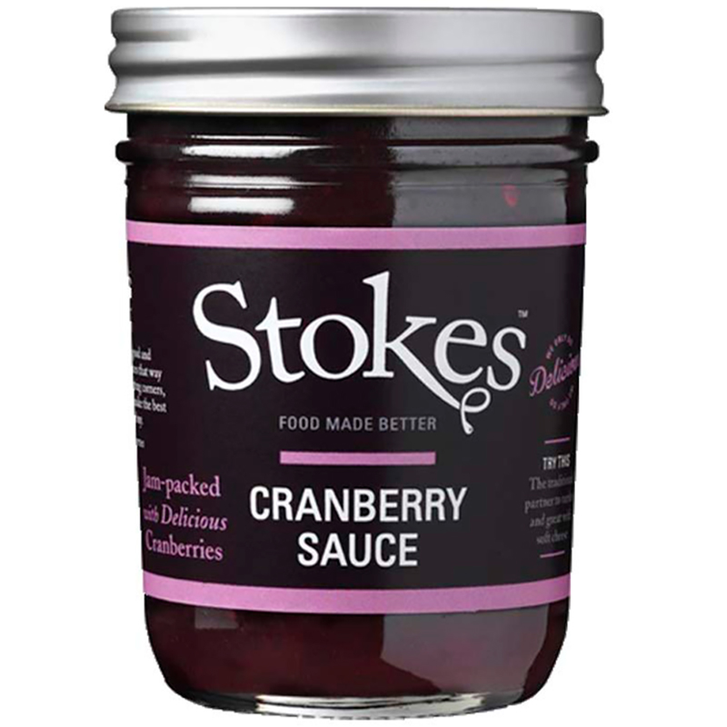 Соус «Stokes» Cranberry Sauce, Стокс Клюква для мяса 260г, стекло
