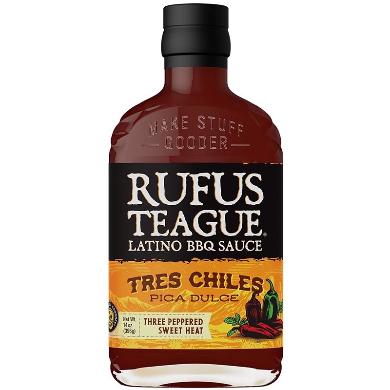 Соус «Rufus Teague» Latino BBQ Sause Tres Chiles Pica Dulce, Руфус Тиг Томат 396г. стекло