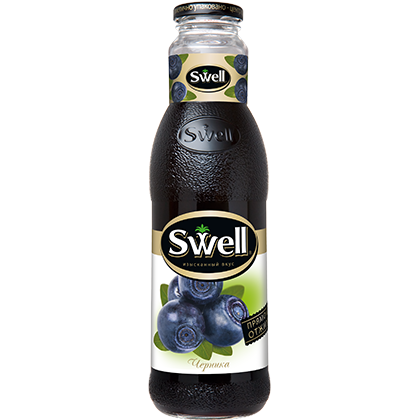Сок Swell, Свелл Черника 0,75л, стекло
