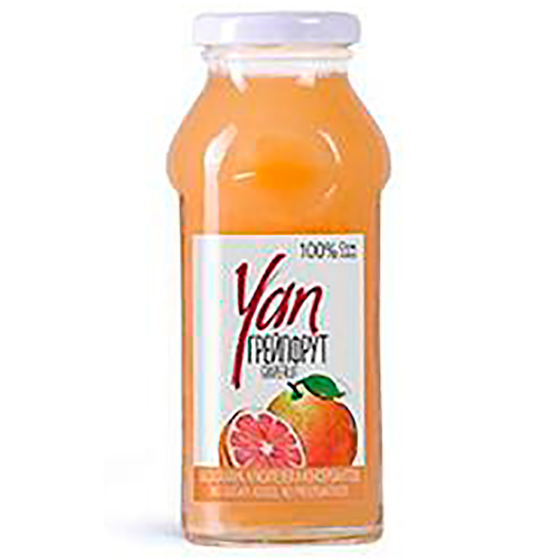 Нектар «Yan» Grapefruit, Ян Грейпфрут 0.25л, стекло