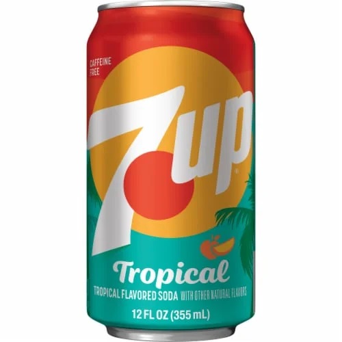 Напиток «7Up» tropical, Cевен Ап Тропикал 0.355л. банка (США)