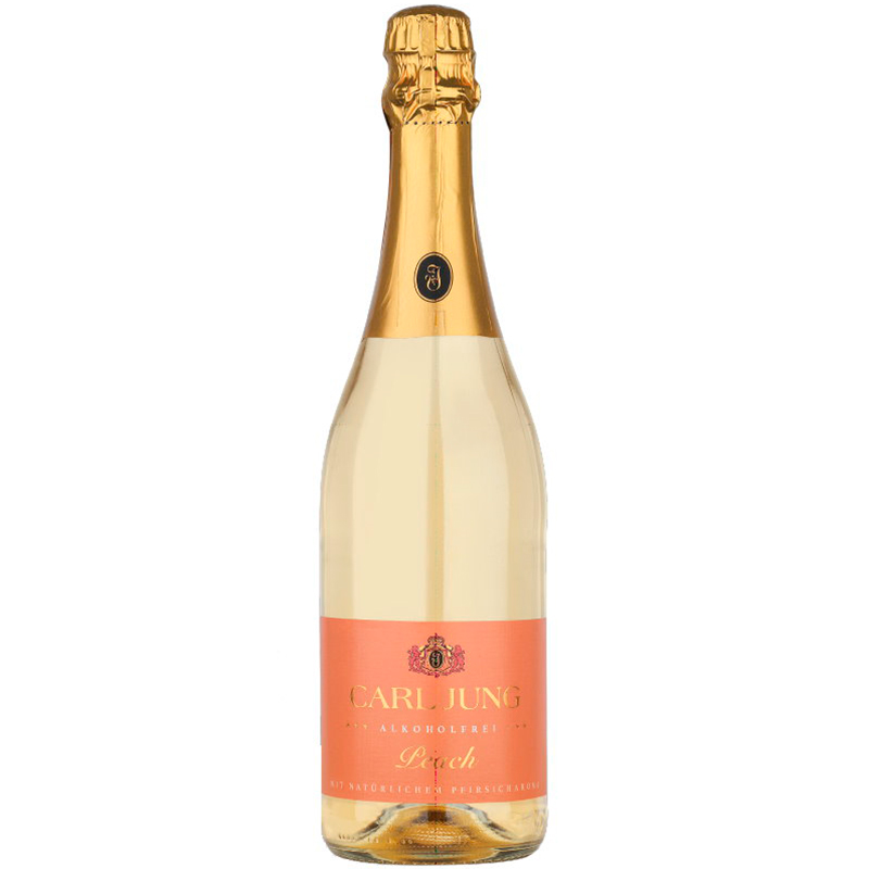 Безалкогольное шампанское полусухое Carl Jung Peach, Карл Юнг Персик 750 мл, стекло
