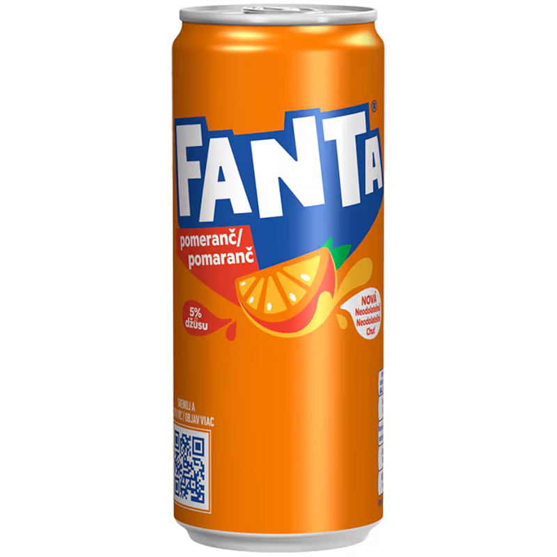 Газированный напиток «Fanta» Orange Slim, Фанта Оранж Слим 0.33л, ж/б (Чехия)
