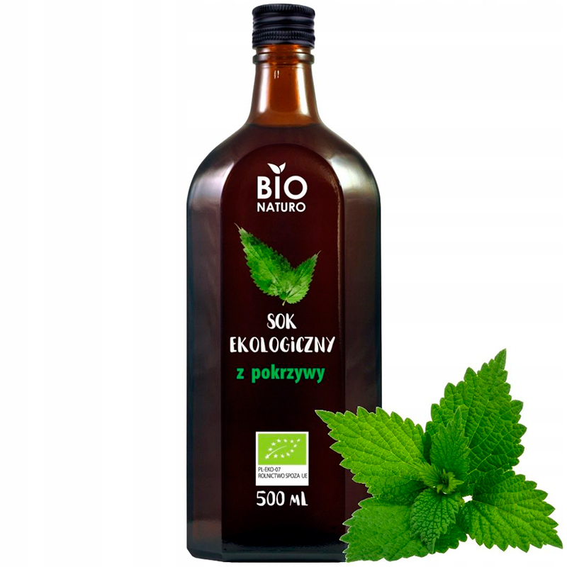 Сок «Bio Naturo» 100% Organic Nettle, Био Натуро Органик Крапива 0.5л, стекло