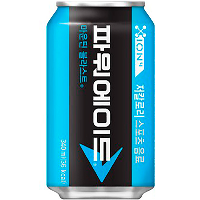 Напиток «Powerade» Mountain Blast, Пауэрэйд моунтайн бласт, спортивный напиток 0.34л, банка (Южная Корея)