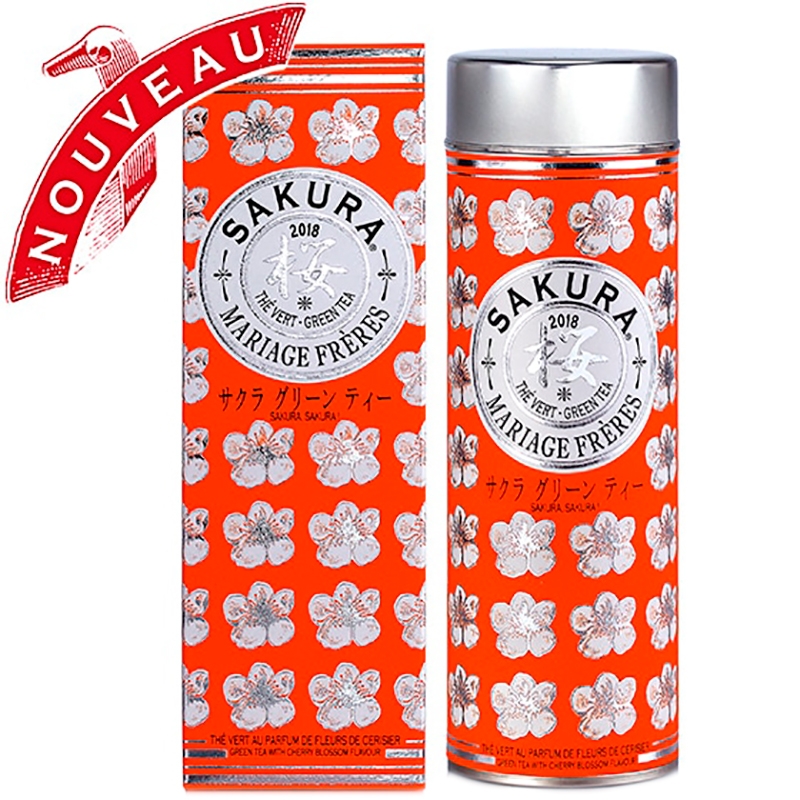 Зеленый чай Mariage Freres Sakura 2018, Марьяж Фререс Сакура 2018, банка 80 гр