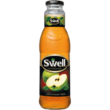 Сок Swell, Свелл Яблочный 0,75л, стекло