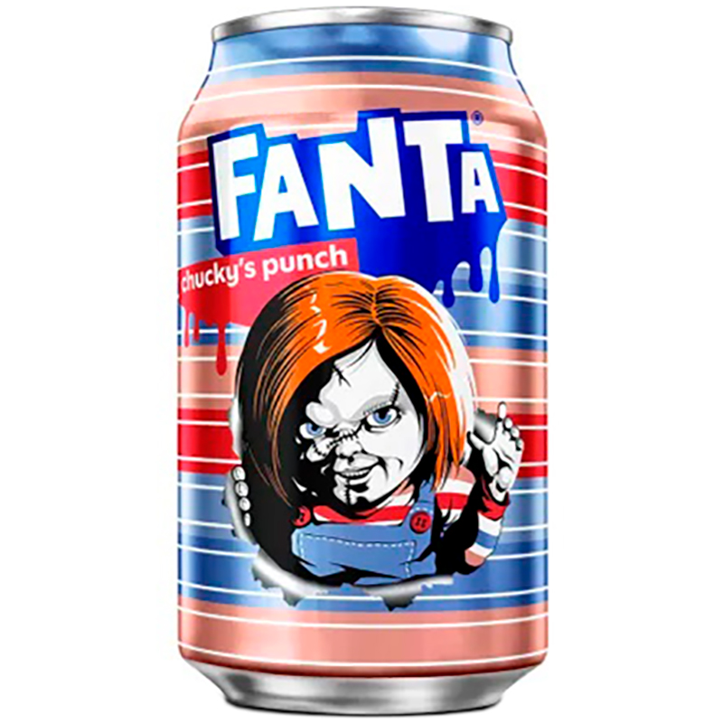 Газированный напиток «Fanta» Limited Edition Chucky's Punch, Фанта Лимитед Эдишен Удар Чаки  0.355л, ж/б (США)