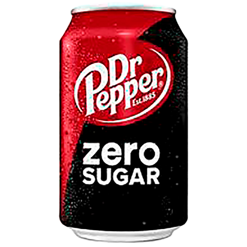Газированный напиток Dr. Pepper Original Zero Sugar, Доктор Пеппер Ориджинал Зеро Сугар, 0.355л, банка (США)
