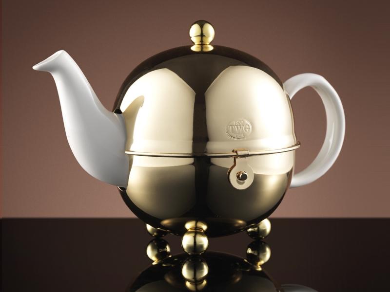 Чайник TWG Jazz Gold Design Teapot 900ml