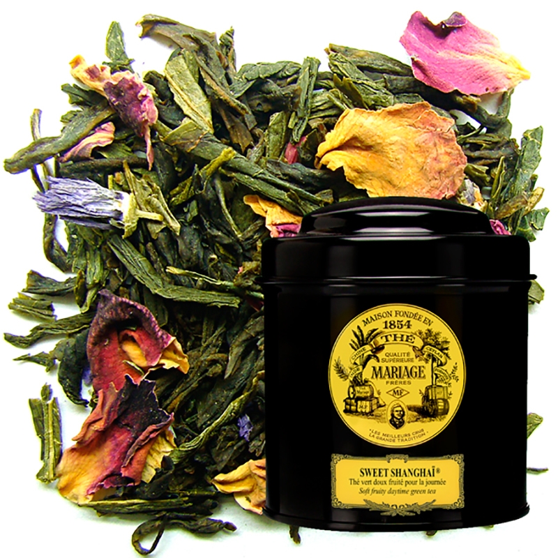 Зеленый чай Mariage Freres Sweet Shanghai, Марьяж Фререс Свиит Шанхай, банка Зеленый чай Mariage Freres Sweet Shanghai, Марьяж Фререс Свиит Шанхай, банка