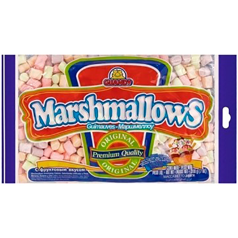 Маршмеллоу «Guandy» Original, Ганди Фрукты, 200гр, пакет