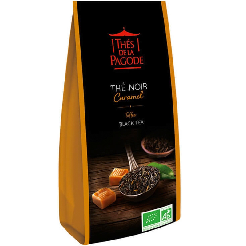 Черный чай «Thes De La Pagode» Noir Caramel (Bio), пакет 100гр