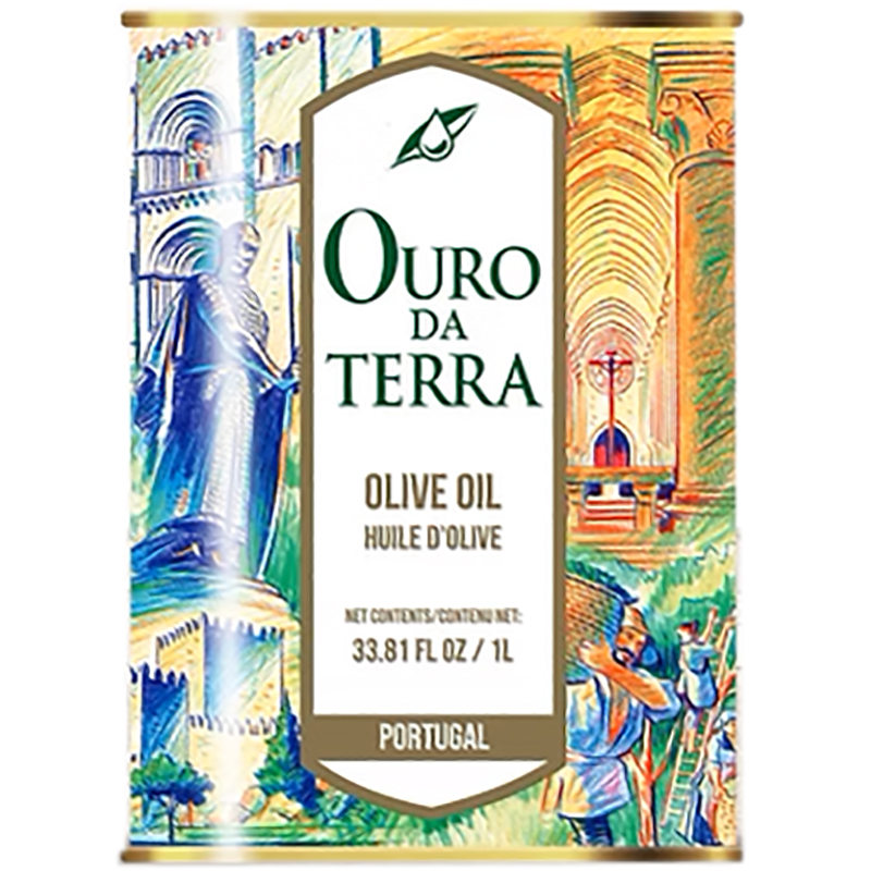 Масло оливковое «Ouro Da Terra» Extra Virgin, Оуро да Терра рафинированное высшей категории, 1л, банка
