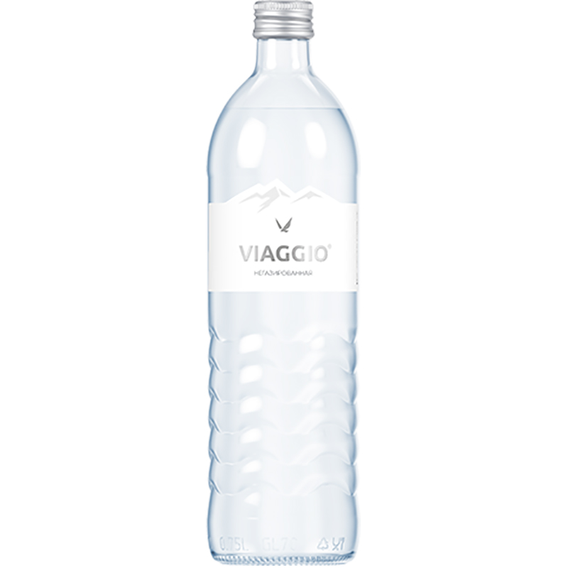 Минеральная вода Viaggio, Виаджио 0.75л, без газа, стекло
