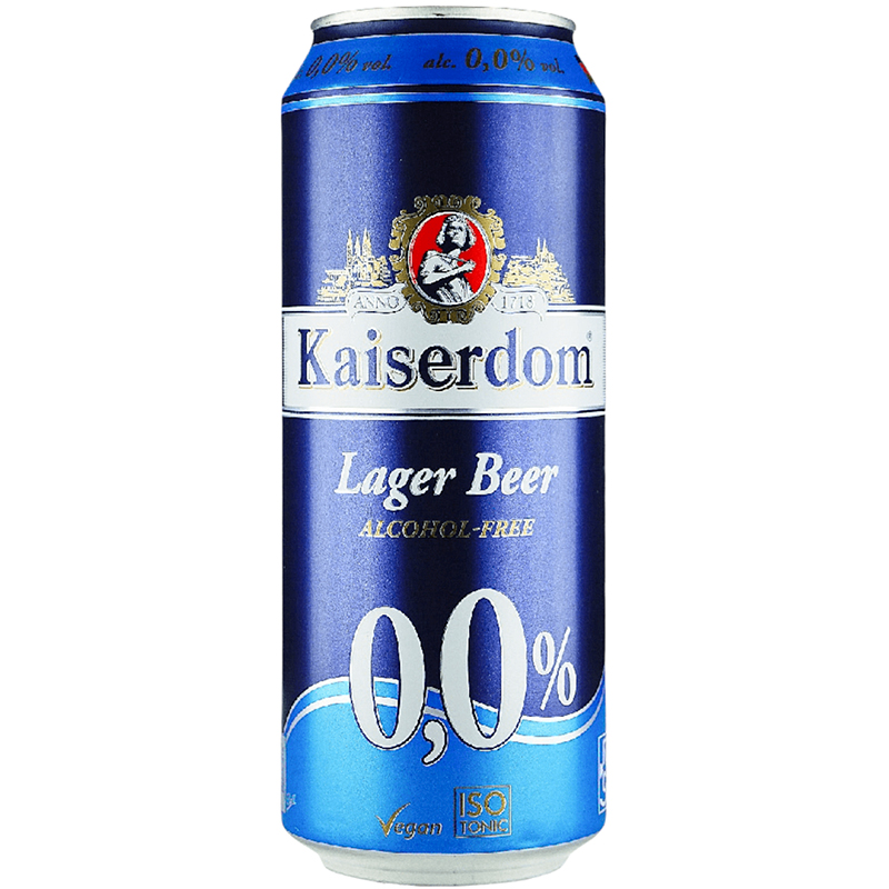 Безалкогольное пиво «Kaiserdom» Lager Beer Alcohol - Free, Кайзердом Лагер Бир, 0%, 0.5л, банка (Германия)