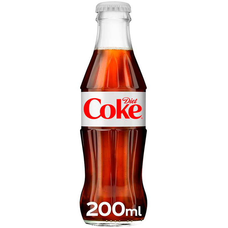 Газированный напиток «Coca-Cola» Diet Coke No sugar, Кока Кола Диет без сахара 0.2л. стекло (Великобритания)