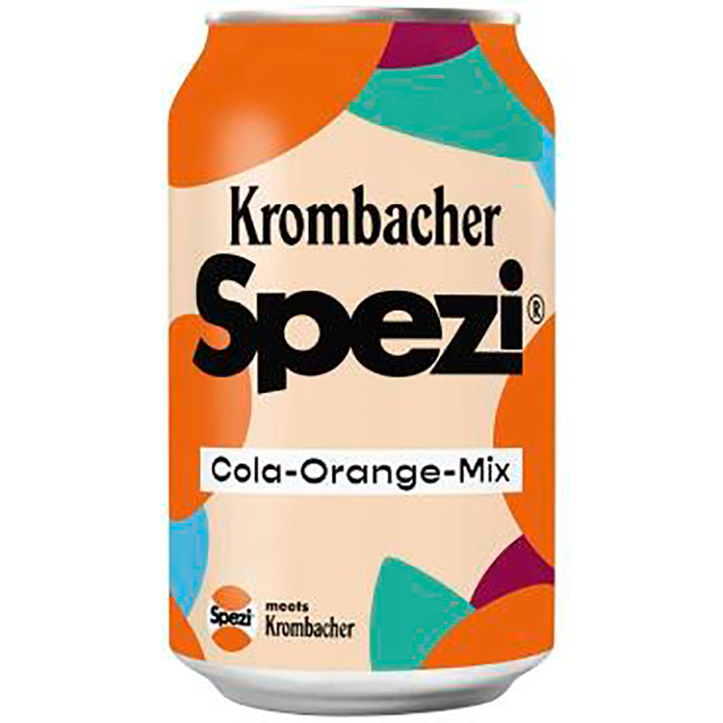 Напиток «Krombacher» Spezi Cola - Orange - Mix, Кромбахер Кола Оранж Микс 0.33л, банка