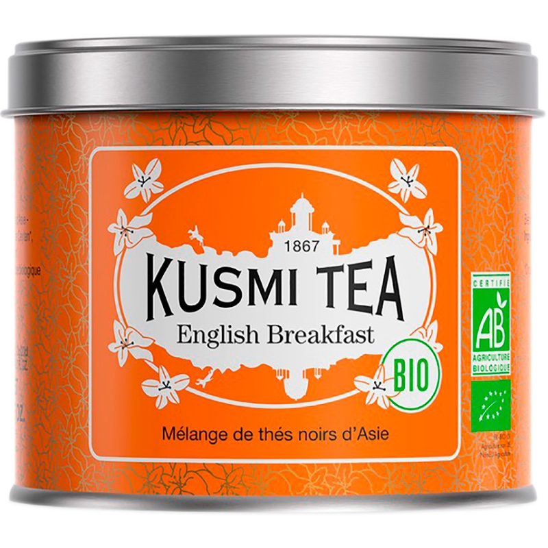 Чай Kusmi tea "English Breakfast", "Английский Завтрак" (BIO, Organic Tea), банка 100гр