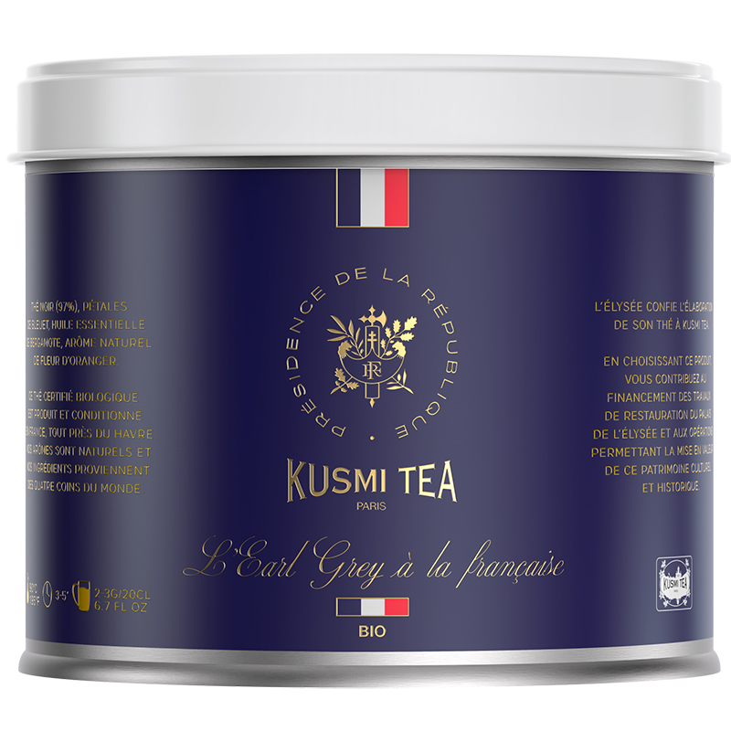 Чай черный Kusmi tea "L'earl Grey A La Française", Кусми Эрл Грей по Французски (BIO), банка 100гр