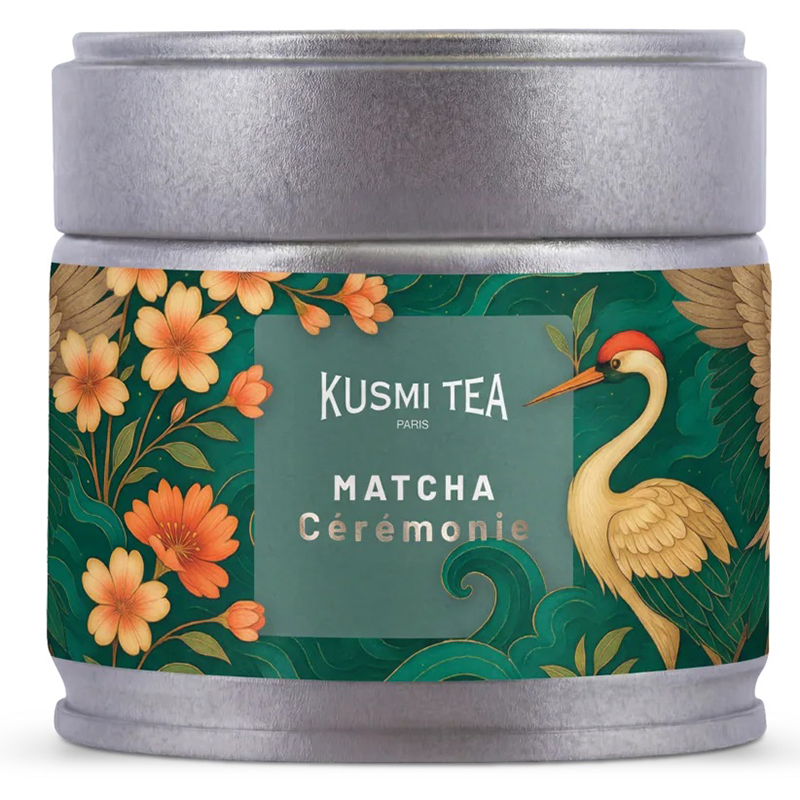 Чай Kusmi tea зеленый листовой чай "Matcha" Ceremonial Organic, Матча Церемониал Органик  30гр. банка