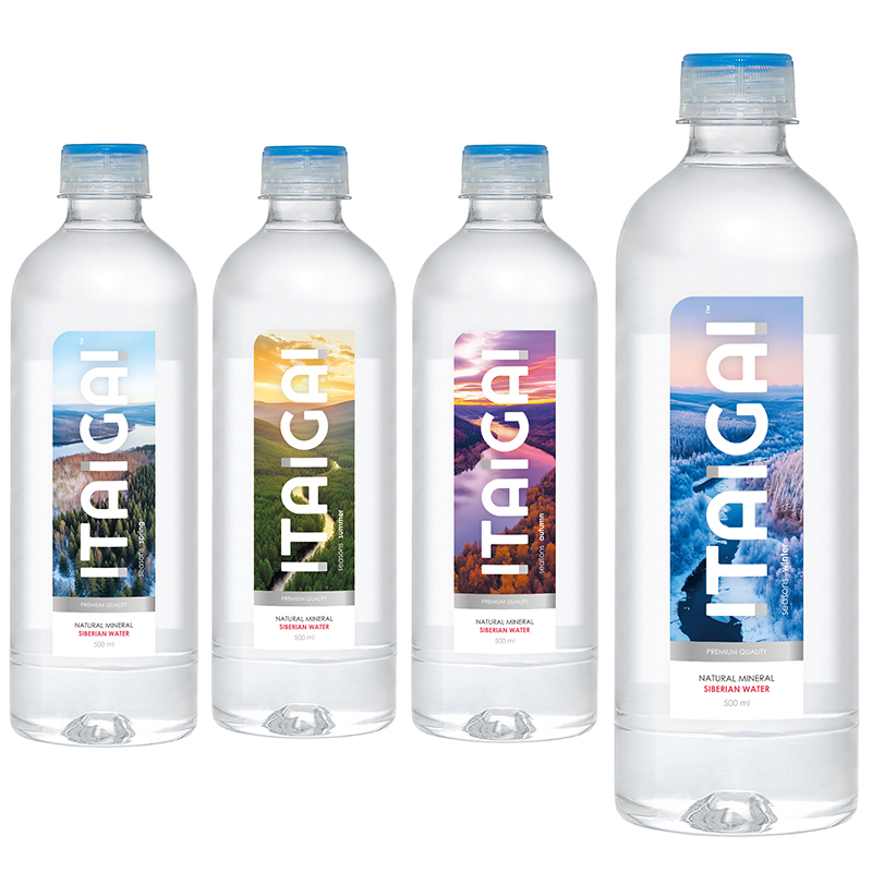 Минеральная вода природная столовая питьевая высшей категории «Itagai» seasons winter, Айтайгай (Сезон Зима), 0.5л, без газа, пэт