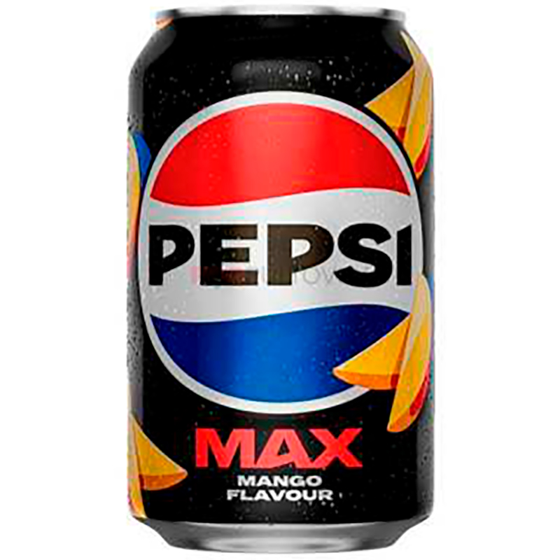 Газированный напиток «Pepsi» Pepsi Max Mango No Sugar, Пепси Макс Манго без сахара 0.33л, банка  (Дания)