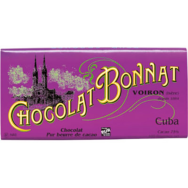 Шоколад темный «Bonnat» Cuba (Серия: Grands Crus dException), 100гр