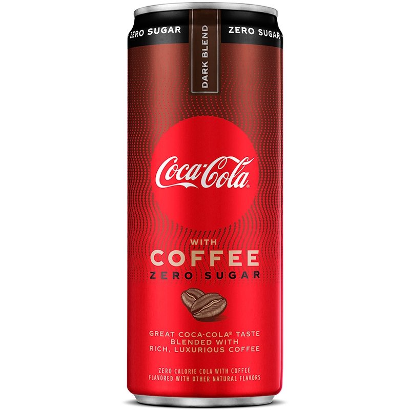 Coca-Cola with Coffee Dark Zero, Кока-Кола Кофе Дарк Зеро 355мл, банка