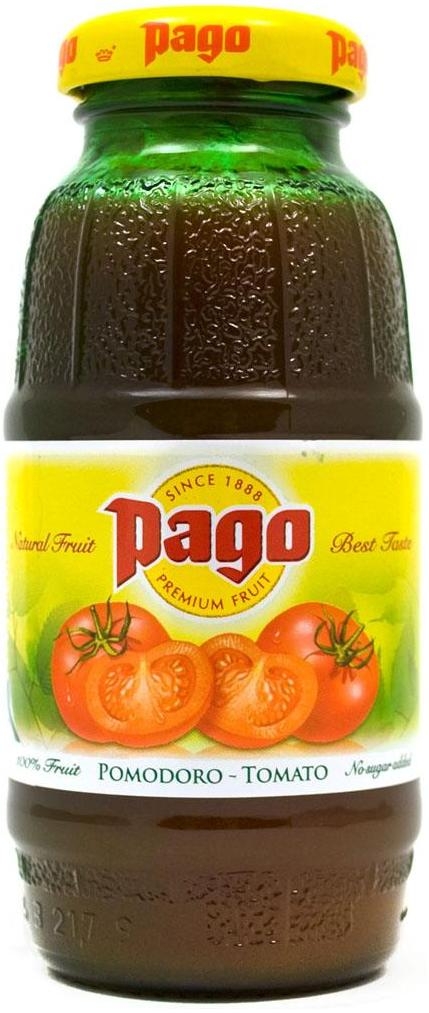 Сок ПАГО PAGO Tomato juice Томатный сок 0.2 л.