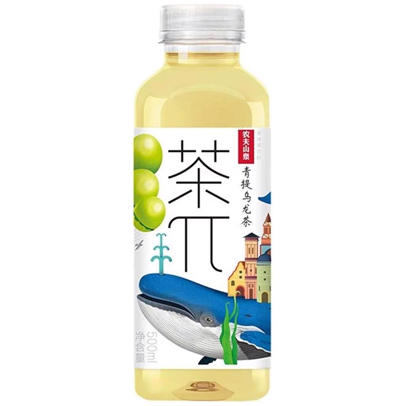 Холодный чай NongFu Spring Tea π, НонгФу Спринг Ти Чай Пи, зеленый чай с мандарином 500мл, пэт