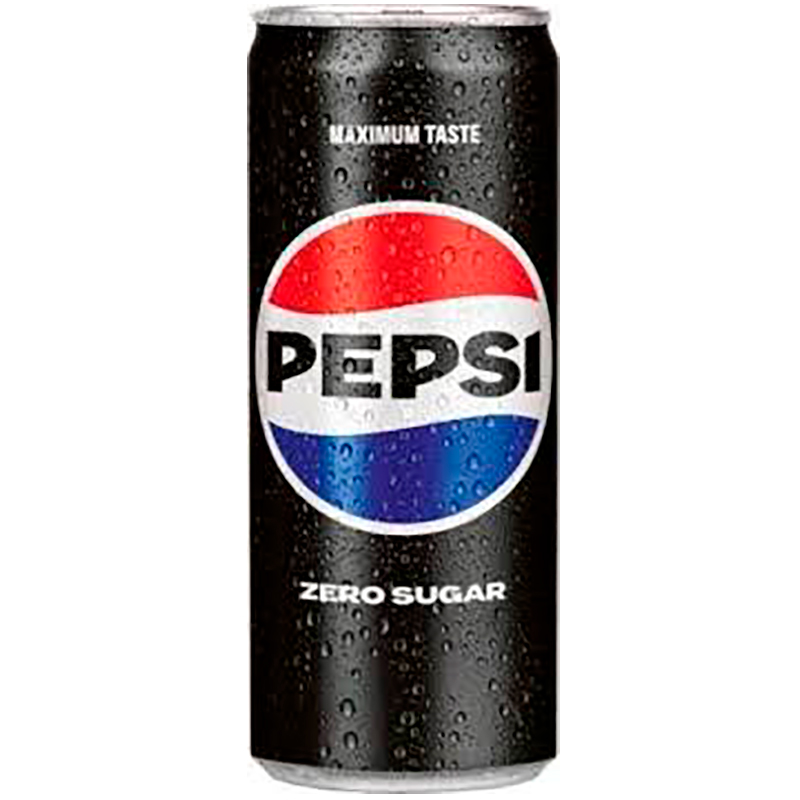Газированный напиток «Pepsi» Zero Sugar Slim, Пепси Кола Зеро Сугар 0.33л, банка (Чехия)