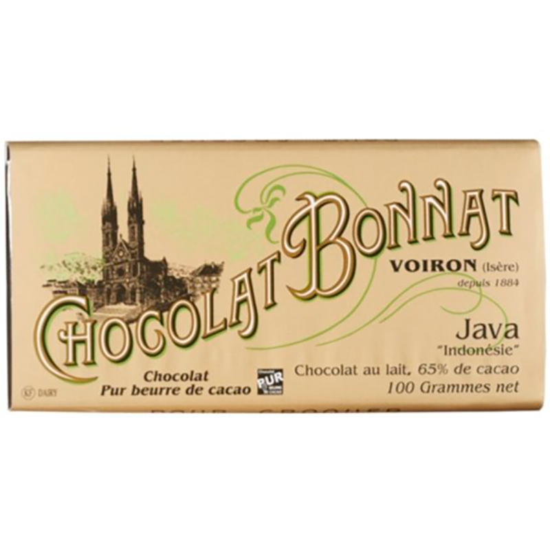 Шоколад молочный «Bonnat» Java / Боннат Java (Серия:Grands Crus Lait) 100гр