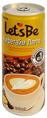 Кофейный Напиток «Lotte» Let's be Cofetime, Лотте Летс Би Кофетайм Латте  240мл ж/б