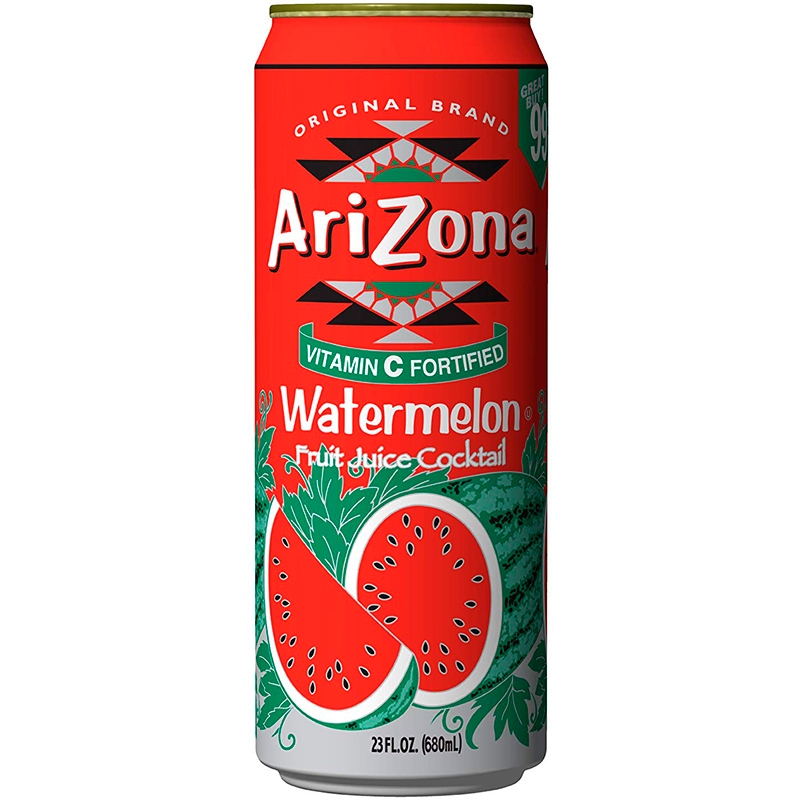 Холодный чай Arizona Watermelon, Арбуз БАНКА 0,68 л