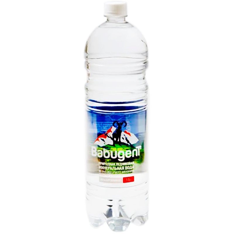 Минеральная вода «BabugenT», Бабугент 1.5л, без газа, пэт